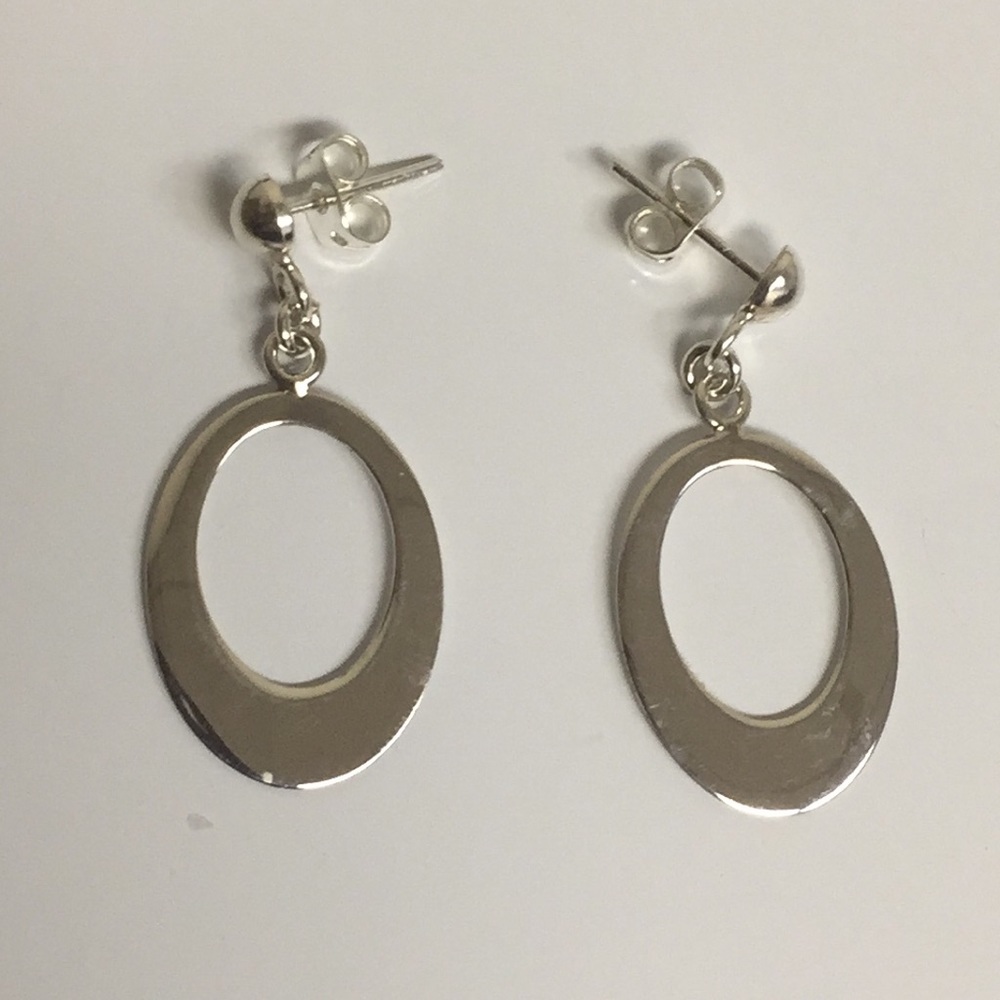 Italian handmade sterling silver earrings - Picture 2 of 2